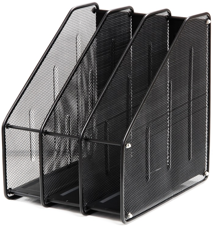 DELI Three Compartment Magazine Mesh Case Holder Black 9197 Shop