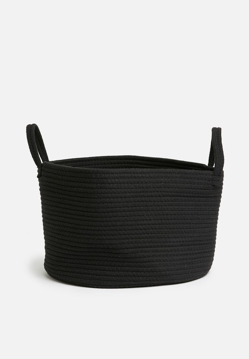 Cotton Rope Storage Basket Black Shop Today. Get it Tomorrow
