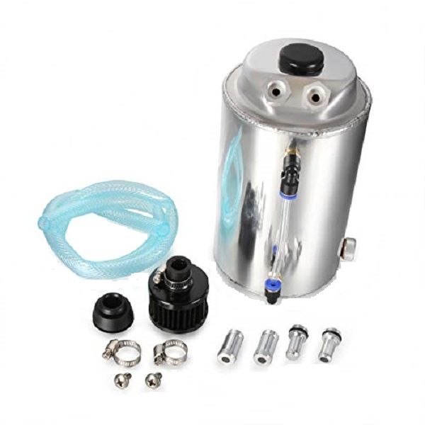 Oil catch can 2L with breather universal round tank