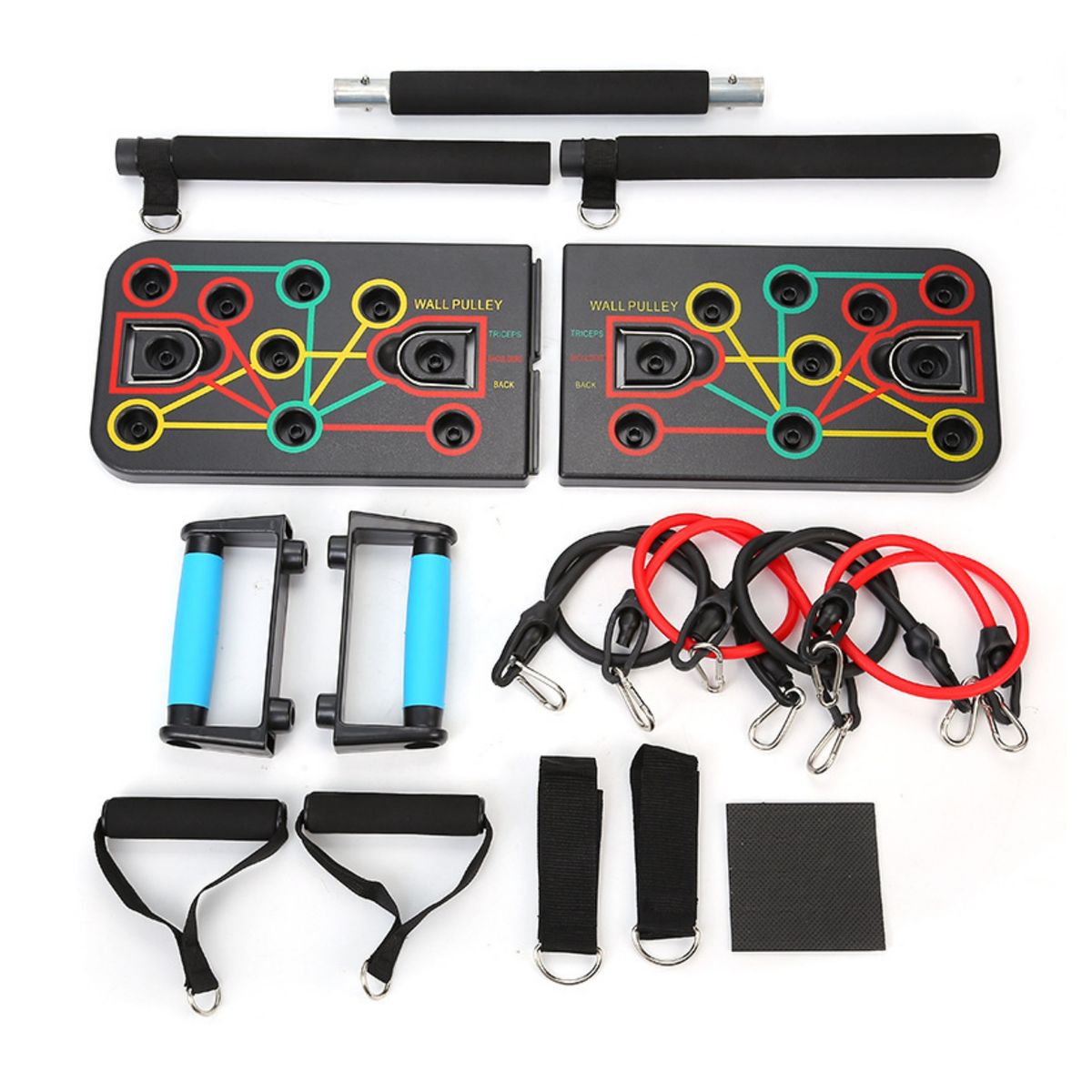 15PCS Push Up Board Set Home Gym Equipment Outdoor Personal training