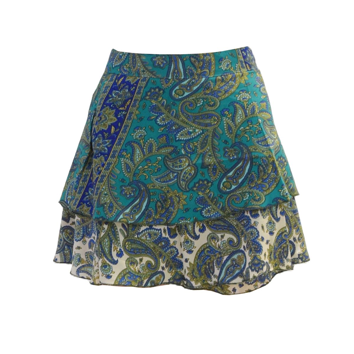 SKA Boho Two Layer Mini Viscose Skirt | Shop Today. Get it Tomorrow ...