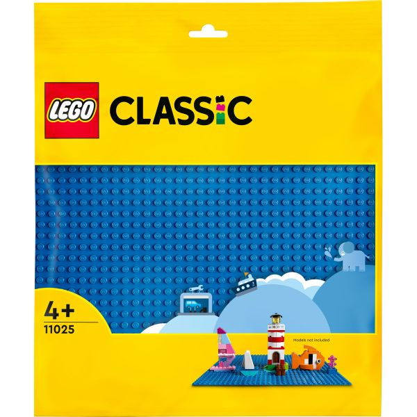 LEGO® Classic Building Blocks Blue Baseplate Set for Kids 11025 1 Piece