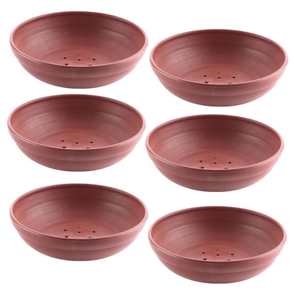 Pet Lightweight Plastic Bird Nesting Bowls With Holes Set of 6 - 22.5cm