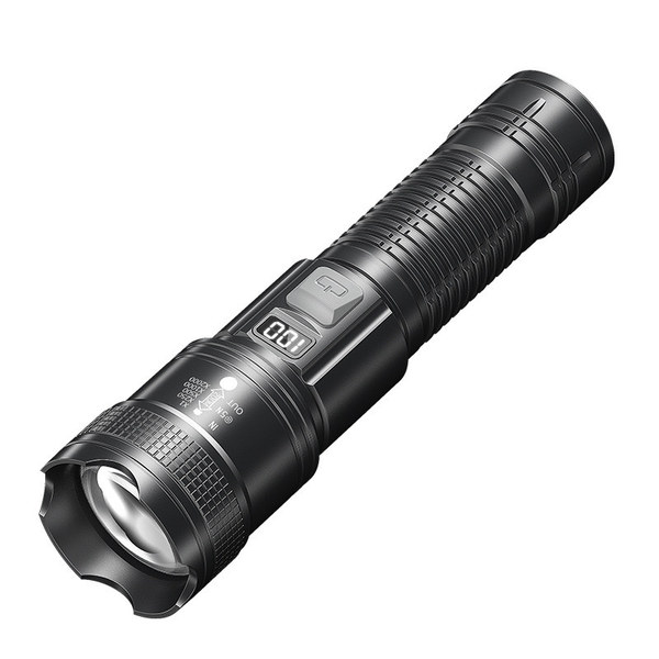 Portable Telescopic Zoom Flashlight for Outdoor Patrol