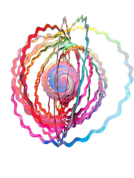 Tie-Dye Spiral Wind Spinner