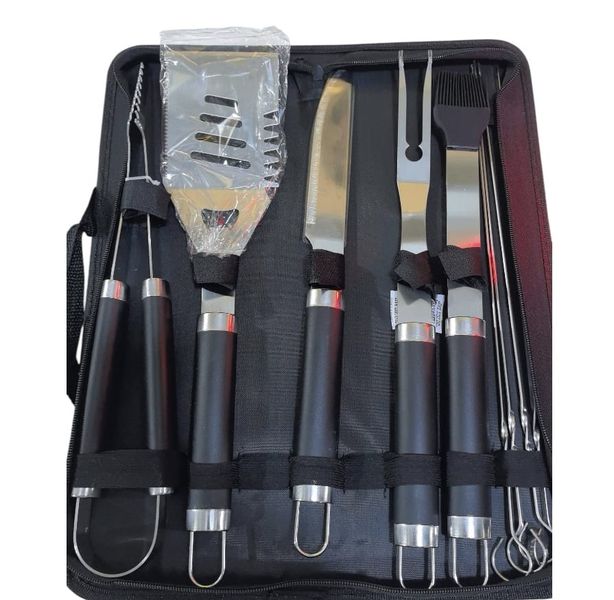 Braai Utensil Set with Carry Case - Stainless Steel (6 Piece)