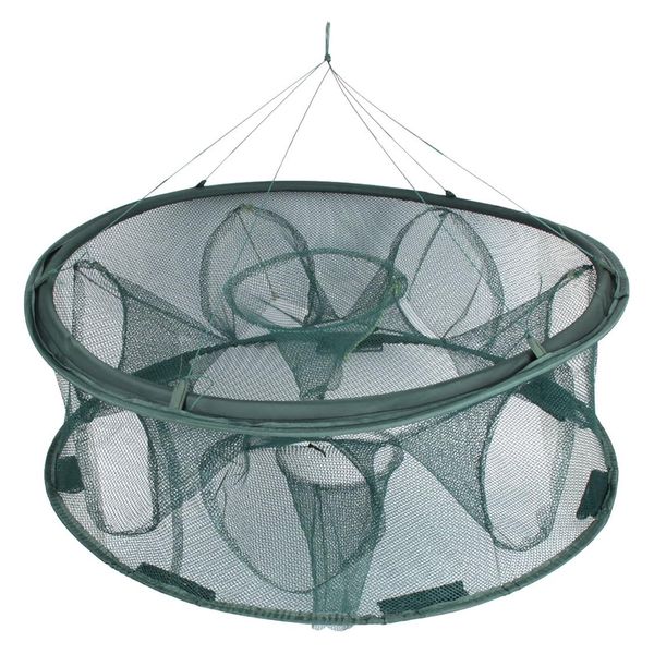 Camping Multifunctional 7 Hole Crab &amp; Fish Capturing Bait Net (70cm)