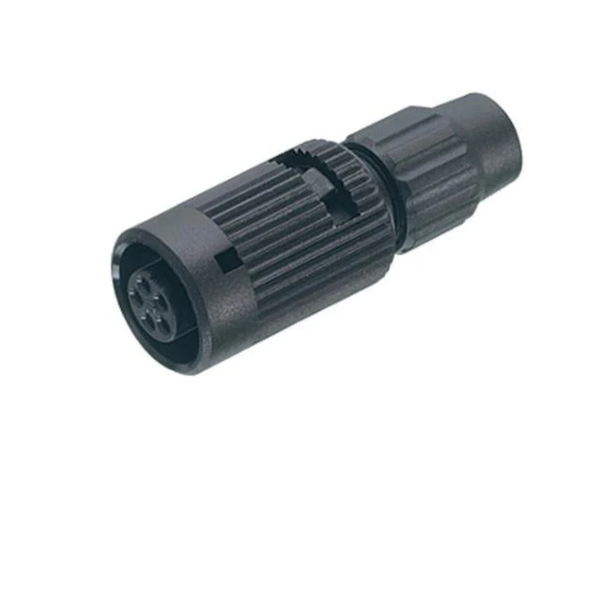 99-0980-100-04 - 4-Pin Female Bayonet Connector, 4mm Cable Entry, IP40