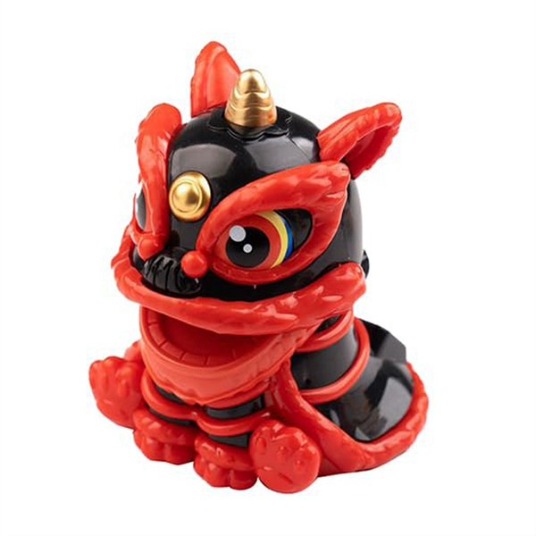 Lucky Lion Dance Model Solar Powered For Car Office Home Decoration-B