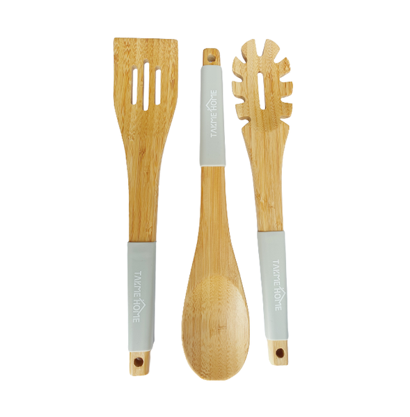 3 Bamboo Kitchen Utensils Set