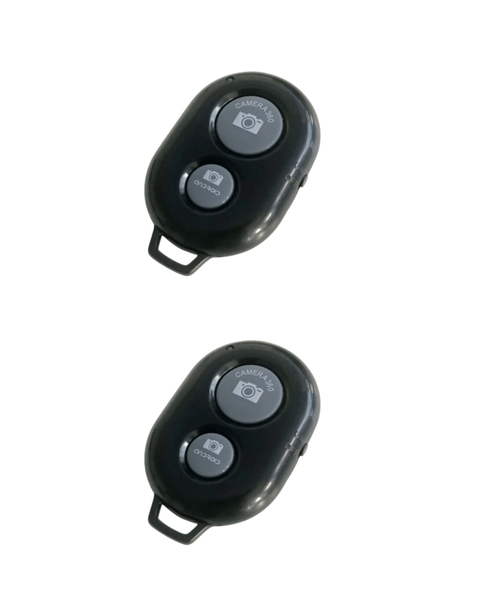 Bluetooth Selfie Remote Control clicker - Black - 2 pack