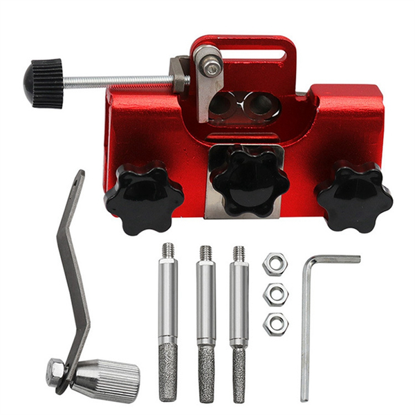 Bracelet Grinder Portable Hand-Cranked Chain Grinder Set Red