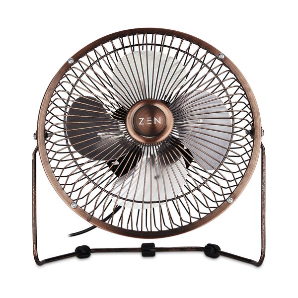 ZEN Cool series 6" Desk Fan - Copper