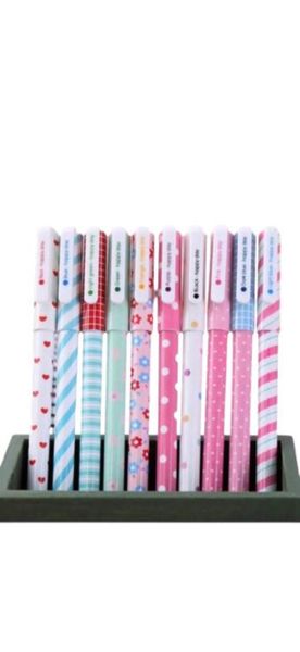 10 Colour Water- Based Pens - Floral Multicolour Pens - Stationery