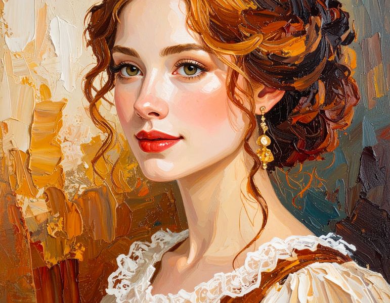Canvas Wall Art Home Decor - portrait of a woman