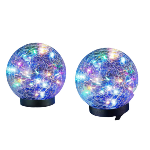 Solar Globe Ground Lights - 2 Pieces