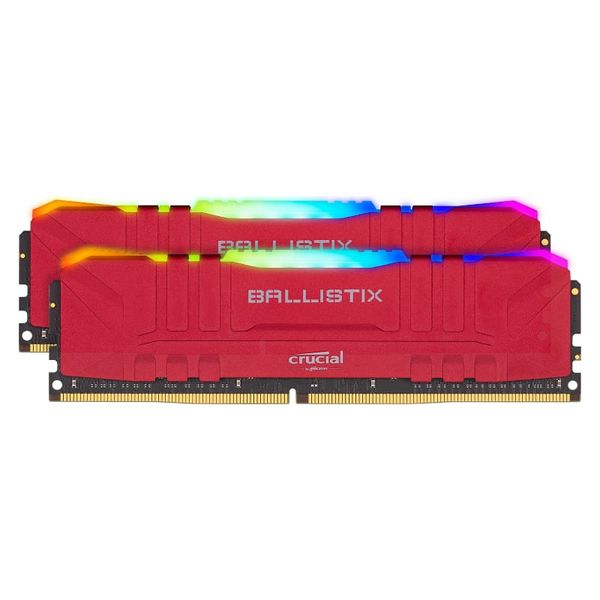 Crucial Ballistix RGB 32GB DDR4 3200MHz Desktop Gaming Memory - Red