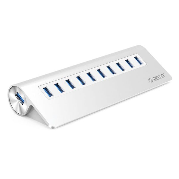 Orico Aluminium Alloy 10 Port USB3.0 HUB - Silver