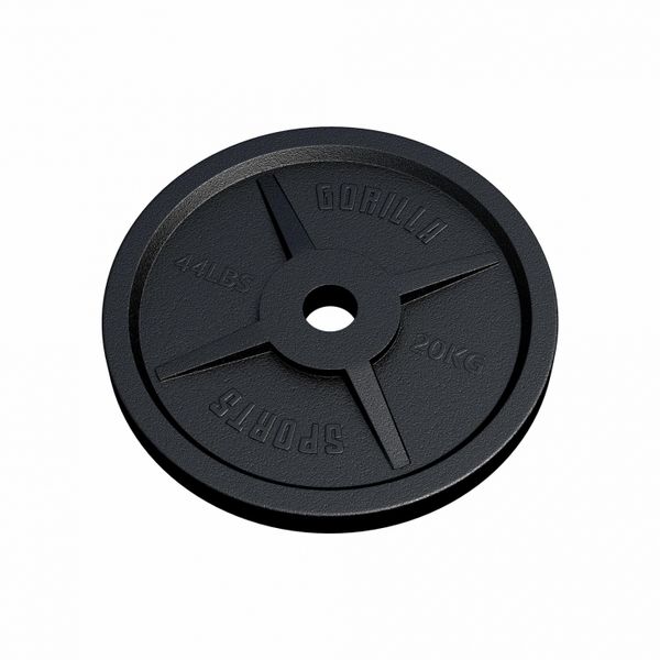 GORILLA SPORTS SA - Olympic Cast Iron Weight Plate 50/51 mm - 20kg
