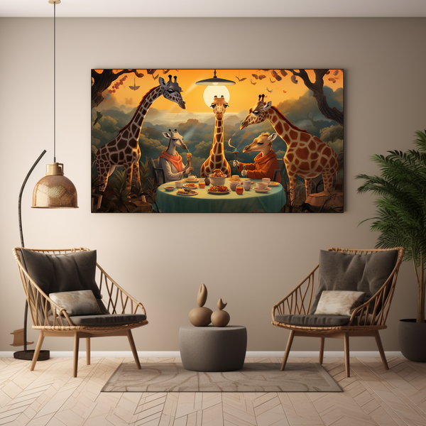 Canvas Wall Art - Girafe Gala - BK0068