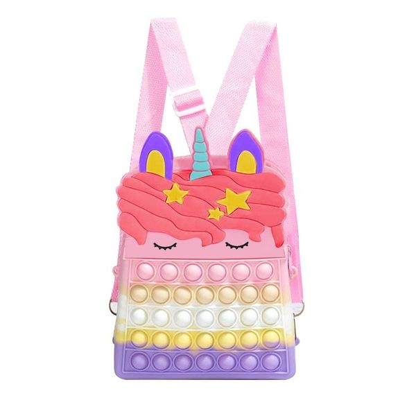 TS Backpack Kids Unicorn Color Block - Purple