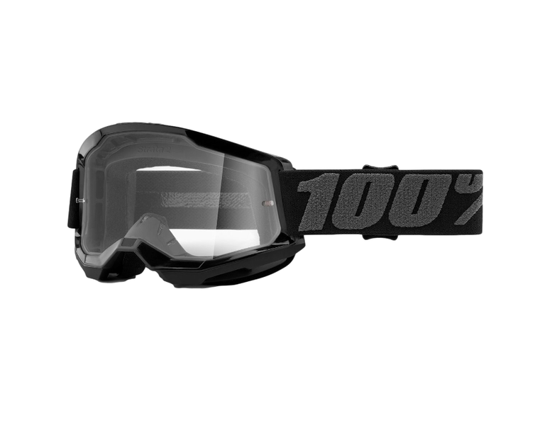 100% Strata2 White Clear Goggle