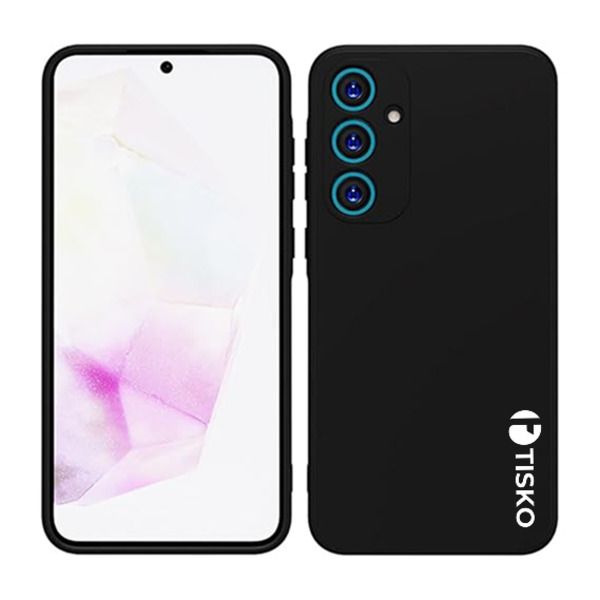 TISKO Silicon Back Cover Case Compatible With Samsung Galaxy A17 - Black