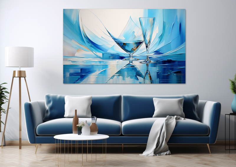 Canvas Wall Art - Oceanic Harmony Abstract - JT0286