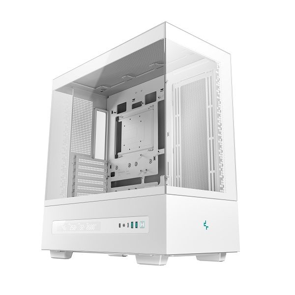 DeepCool CH690WH Digital ATX Case W/ Semi-TG+LCD+USBC+USB3.0 - White Colour