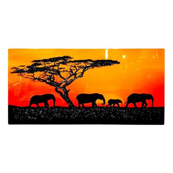 Elephant in the Wild - Modern Nature Canvas Wall Art