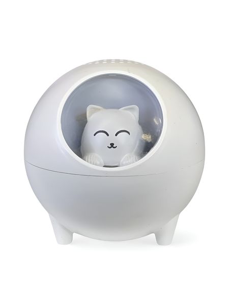 Wireless Cat Speaker with Bluetooth, Multi-Color Lights and Long Playtime