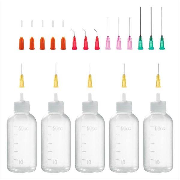 50Ml Precision Tip Applicator Bottle Blunt Tip Needle and Cap