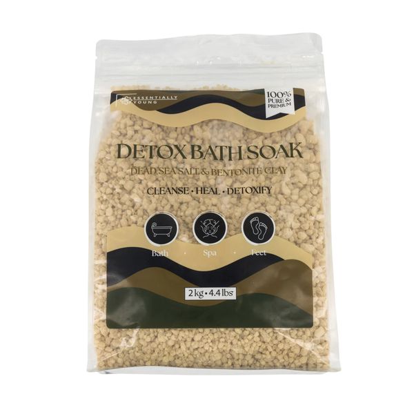 Detox Bath Soak - 2KG | Dead Sea Salt &amp; Bentonite Clay for Skin | EY