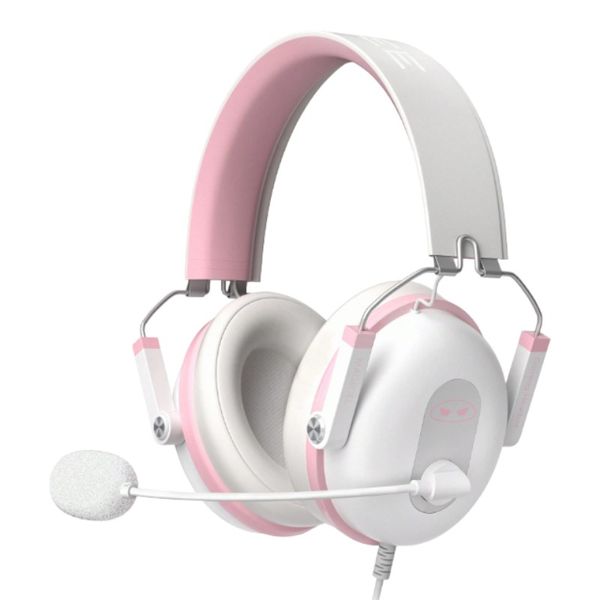 MageGee - Wired Gaming Headphone With LED Lighting &amp; Noise Reduction - Pink