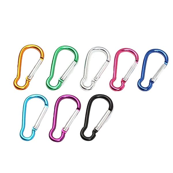 Camping Aluminum Carabiner Keychain Clip 8 Piece - No.8