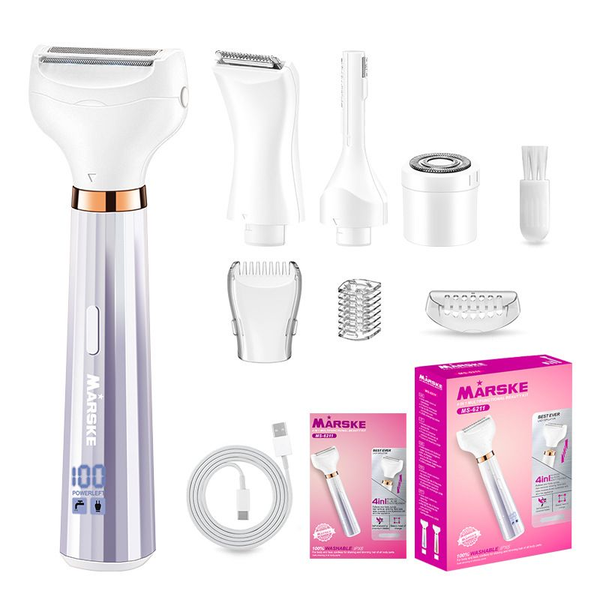 Digital Display Lady Shaver - Electric Hair Remover For Bikini &amp; Body