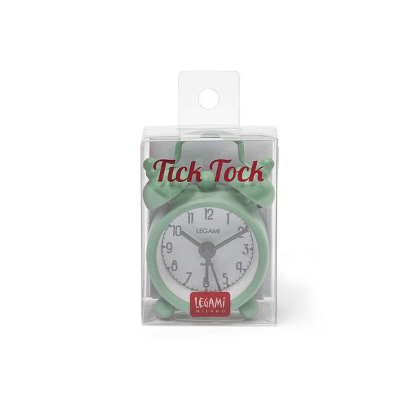 Legami - Mini Tick Tock Alarm Clock Vintage Green