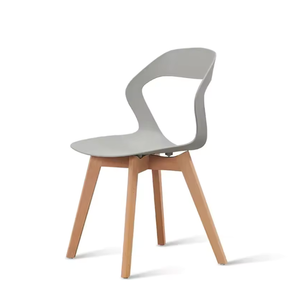 Lobelia Plastic Chair, Grey