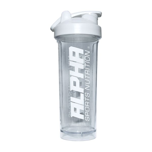 Alpha Sports Nutrition Titan Shaker- Clear White - 700 ml Capacity