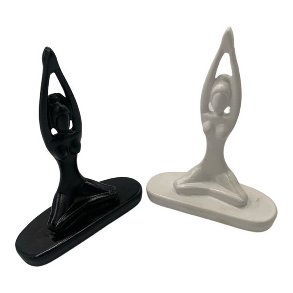 2 Piece Decor Ornament 17x12x5cm Yoga Lady