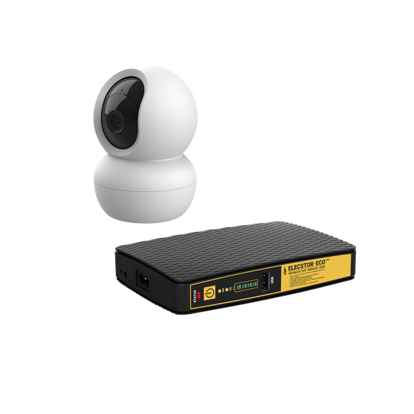Trust x Elecstor IPCAM-2800 Smart Home Security Camera and Mini UPS Bundle