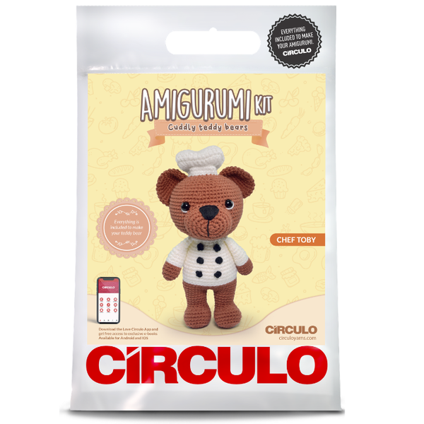 Circulo Amigurumi Kit - Chef Toby Crochet Doll DIY Set