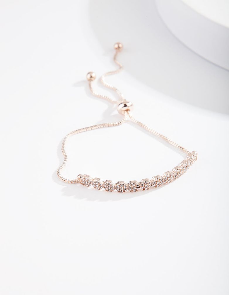 Rose Gold Crystal Toggle Bracelet | Shop Today. Get it Tomorrow ...