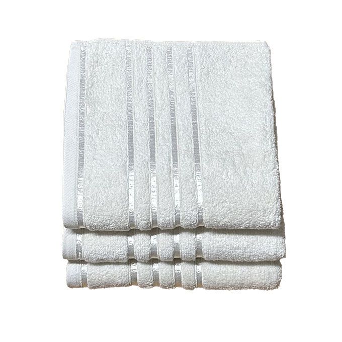 3 Pack Hand Towel 50 x 100cm Cotton - 510GSM