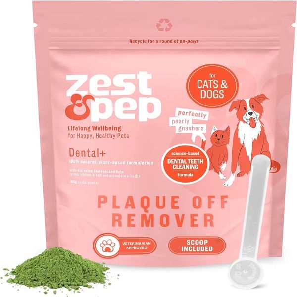 Zest &amp; Pep Dental+ Oral Hygiene Powder for Dogs and Cats