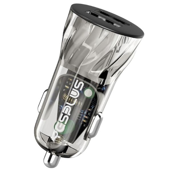 YesPlus - YS-1206 - 15W Dual USB Fast Charging Car Charger - Black