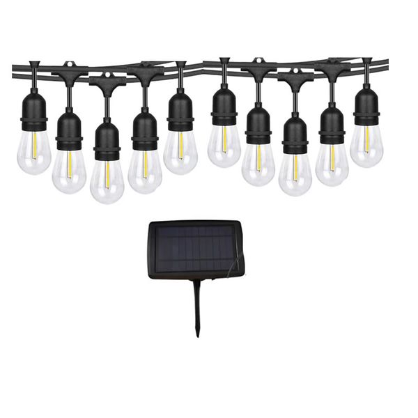10 LED Waterproof Solar Outdoor Patio String Bulb Lights PI-172 NEW