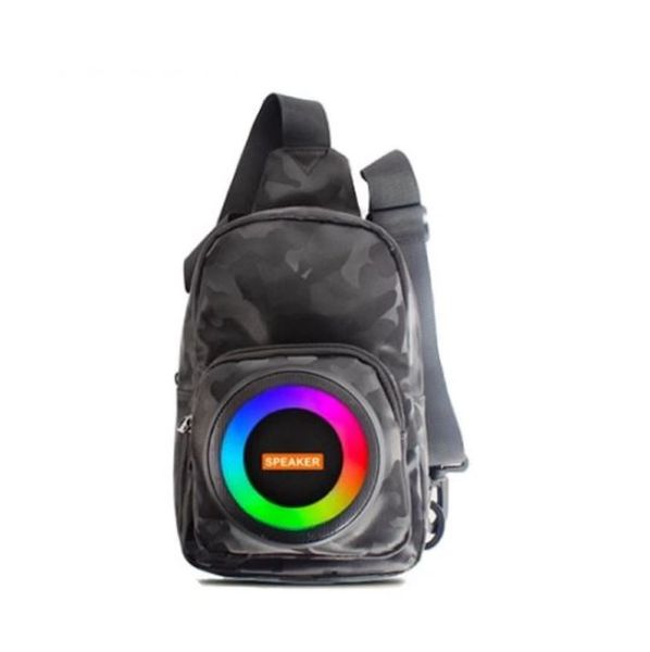 Prime Mart Sling Bag With Built-in RGB Bluetooth Speaker