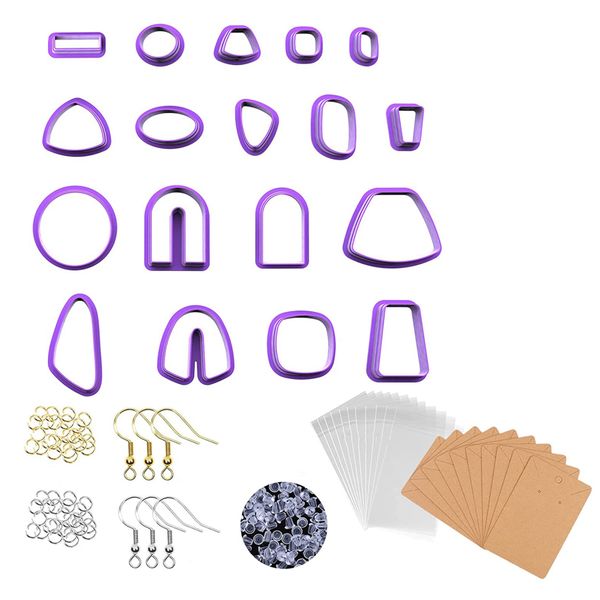 118 PCS Earring Clay Cutter Jewelry DIY Trend Polymer Mold