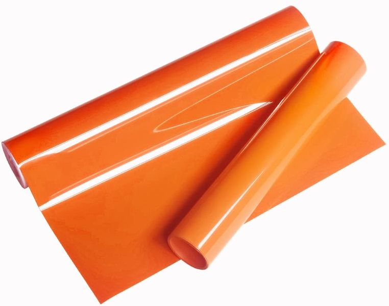 PU T-Shirt Transfer Vinyl - Plain Orange 61cm x 2m